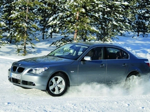 winter, Automobile, BMW 530xi