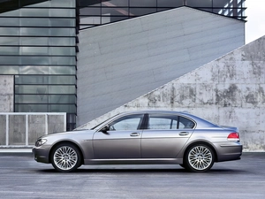 glass, hall, BMW 7, E65, Silver