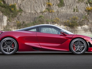 side, Red, McLaren 720S