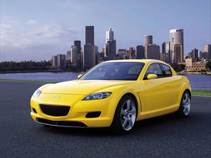 Rx-8, Yellow Honda, Mazda