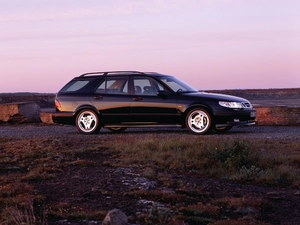 Saab 9-3, black Combi