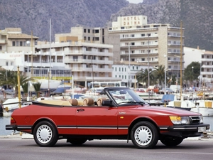 Cabriolet, Red, Saab 900