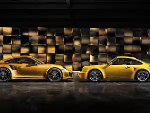 Two cars, Porsche 911 Turbo S Exclusive Series, Porsche 911 Carrera RS, cars