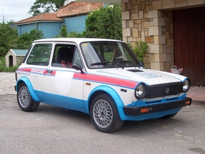 garage, multicolour, Autobianchi A112