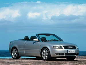 Cabrio, silver, Audi A4