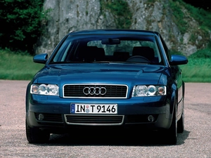Front, Blue, Audi A4