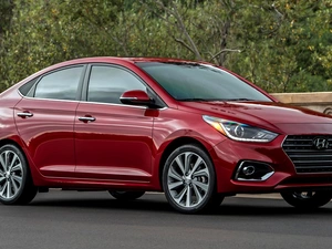 2018, Red, Hyundai Accent