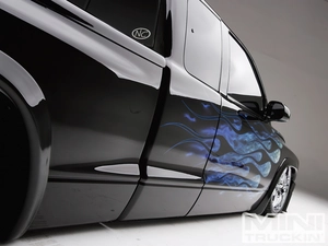 flame, Dodge Dakota, Airbrush