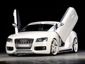 White, TUNING, Rieger, Audi