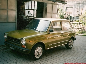 the roof, manufactory, Autobianchi A112, White, Green