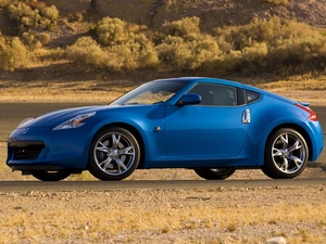 blue, Nissan, 370Z, Automobile