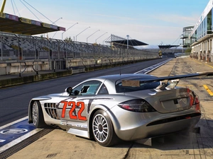 Rally automobile, Mercedes SLR, 722