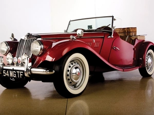 Automobile, antique, Red