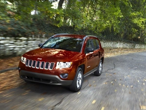 Red, jeep, Compass, Automobile