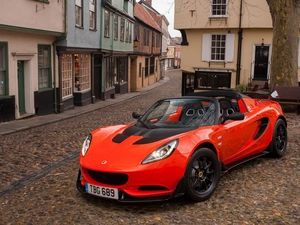 Red, Lotus, Elise, Automobile