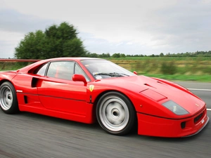 Red, Ferrari F40, Automobile
