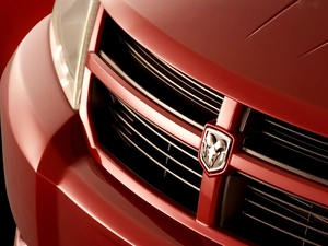 Grill, emblem, Dodge Avenger