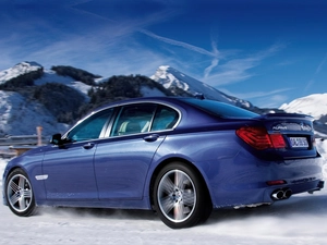 BMW, Alpina, snow, B7