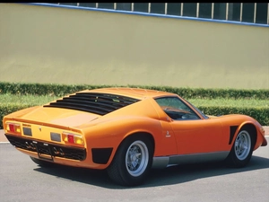 Lamborghini, Jota, Back, Miura