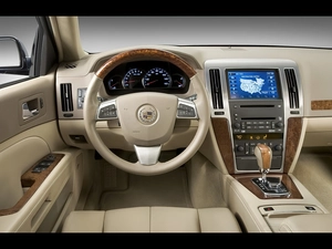 interior, Cadillac STS, beige