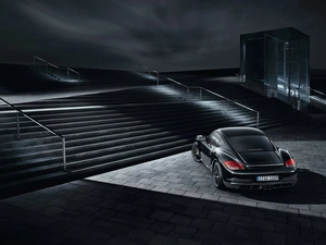 Stairs, Black, Porsche Cayman S