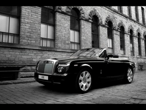 Cabriolet, Black, Rolls-Royce Phantom