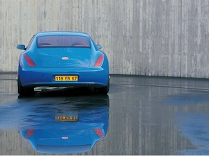 Back, blue, Bugatti EB 118