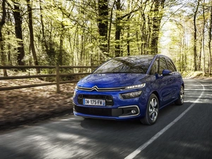 2016, blue, Citroen C4 Picasso