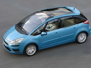 spotlight, blue, Citroen C4 Picasso