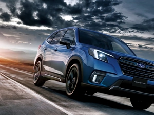 Blue, Subaru Forester