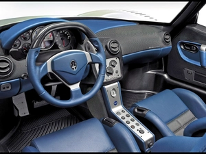 interior, Maserati MC12, Blue
