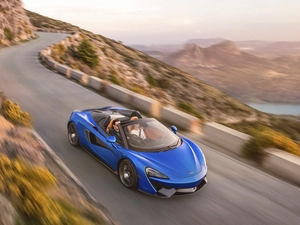 Way, blue, McLaren 570S Spider