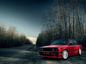 M-Technik 2, Red, Bmw E30