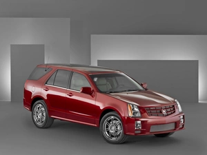 Red, shields, brake, Cadillac SRX