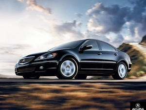 black, brochure, advertising, Acura RL