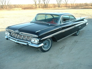 Black, bumper, chrome, Chevrolet Impala
