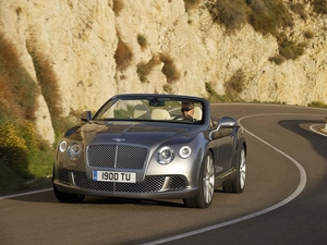 headlights, Bentley Continental GTC, bumper