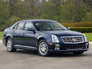 blue, bumper, Front, Cadillac STS