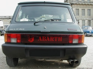 Back, bumper, silencer, Autobianchi A112