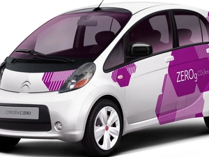 Citroen C-Zero, white, Violet