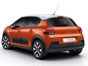 Citroen C3, Back, side, 2016