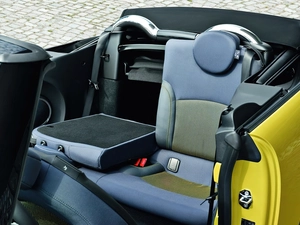 Mini Cabrio, rear, seats, Fold
