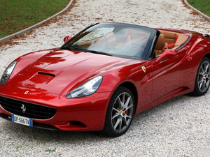 Cabriolet, Red, Ferrari California