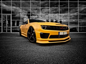 Chevrolet Camaro, square, Glazing, Yellow