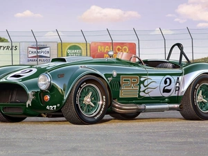 427, Shelby, motor car, Cobra, green ones