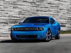Challenger, blue, Dodge