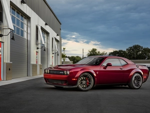 2018, Red, Dodge Challenger SRT Hellcat Widebody