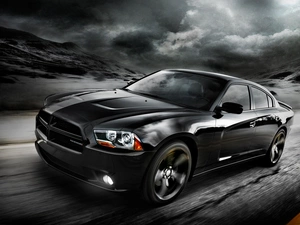 Charger, Black, Dodge