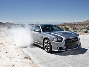 Charger, silver, Dodge