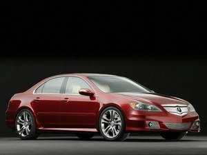 Acura RL, lowered, Claret